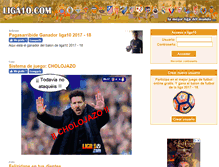 Tablet Screenshot of liga10.com